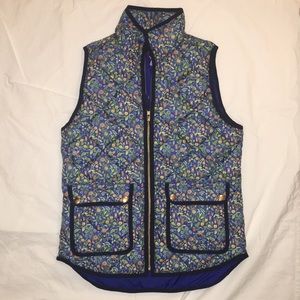 J.Crew Liberty Fabric Floral Vest